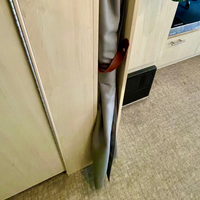 Leather Curtain Strap for Airstream Trailers with Split Bath or Single Curtain