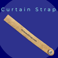 Leather Curtain Strap for Airstream Trailers with Split Bath or Single Curtain