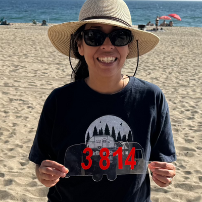 Wanderlust Clear Polycarbonate Numbers Plate