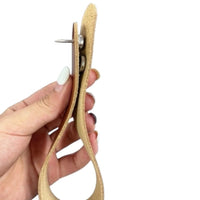 Leather Curtain Strap for Airstream Trailers with Split Bath or Single Curtain
