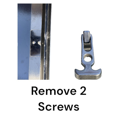 Rubber latch removal demonstration for Airboard Airstream scooter maintenance