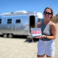 Solar Powered 4 Number BRN Light for Airstream Trailers - Compact 4 Number BRN