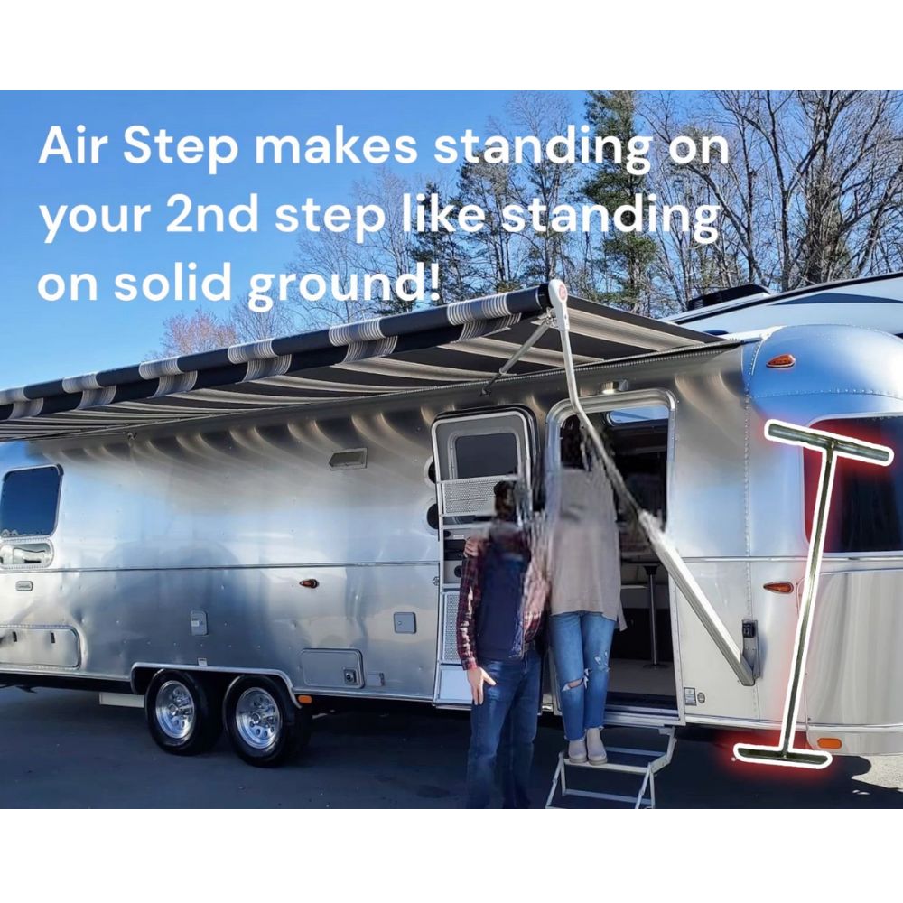 Air Step Brace for Airstream Trailers - Prevents Bouncy Stairs