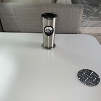 4 Inch Diamond Plate Coasters with Soft Base - Made in the USA - Airstream Trailer Accessories