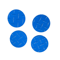 4 Inch Diamond Plate Coasters with Soft Base - Made in the USA - Airstream Trailer Accessories