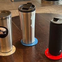 4 Inch Diamond Plate Coasters with Soft Base - Made in the USA - Airstream Trailer Accessories