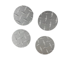 4 Inch Diamond Plate Coasters with Soft Base - Made in the USA - Airstream Trailer Accessories